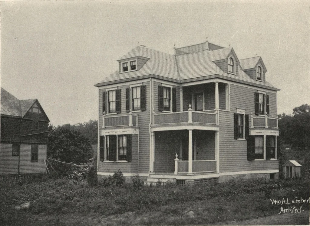 An illustration from Lambert's suburban architecture, 1894, leaf 58