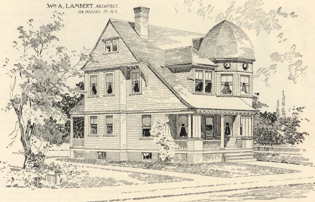 An illustration from Lambert's suburban architecture, 1894, leaf 60