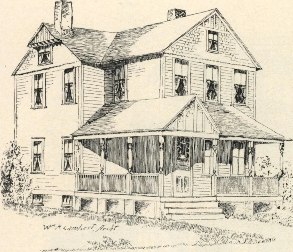 An illustration from Lambert's suburban architecture, 1894, leaf 61