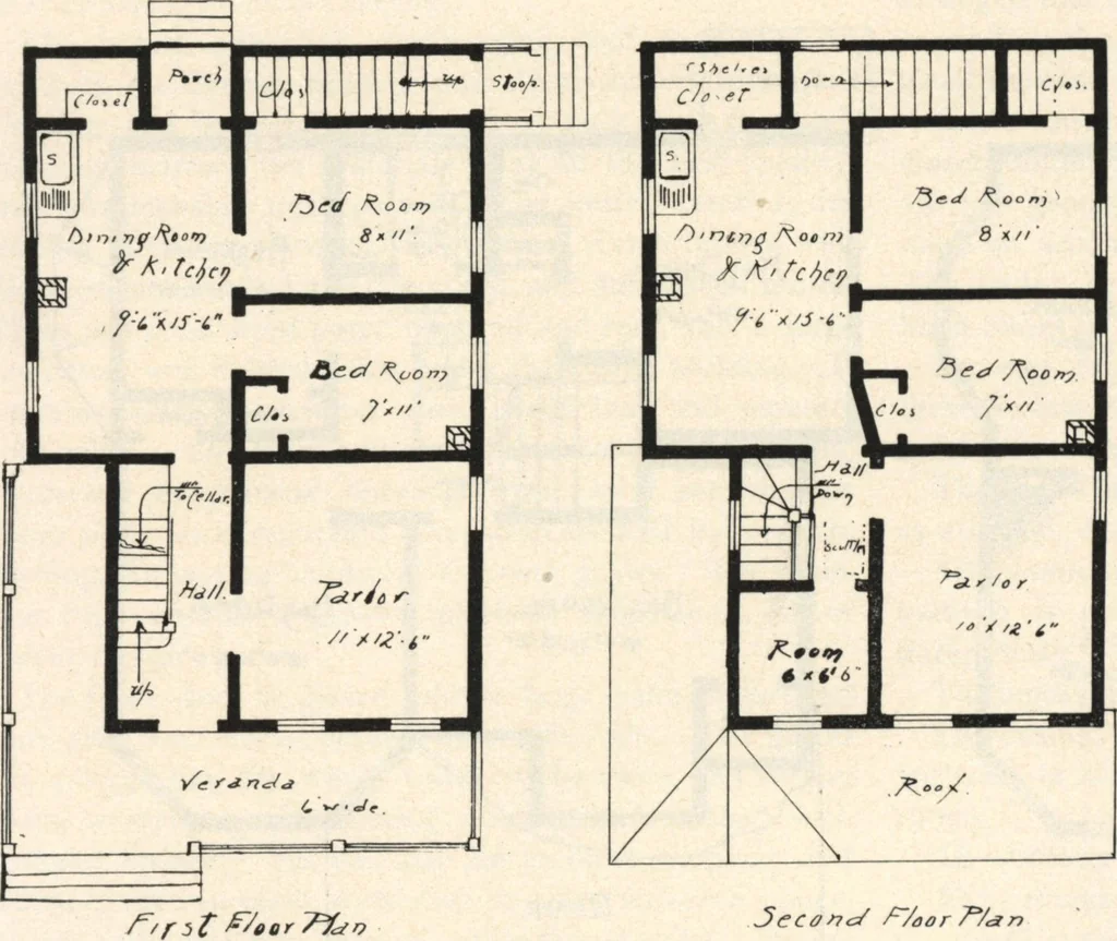 An illustration from Lambert's suburban architecture, 1894, leaf 61