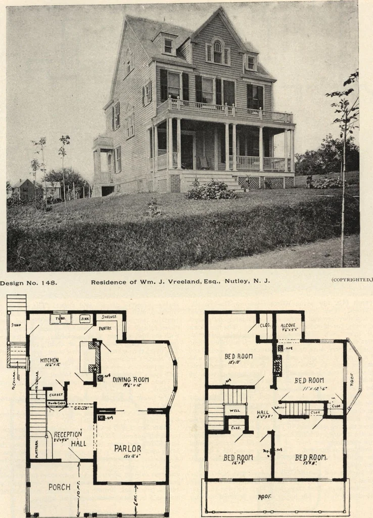 An illustration from Lambert's suburban architecture, 1894, leaf 64