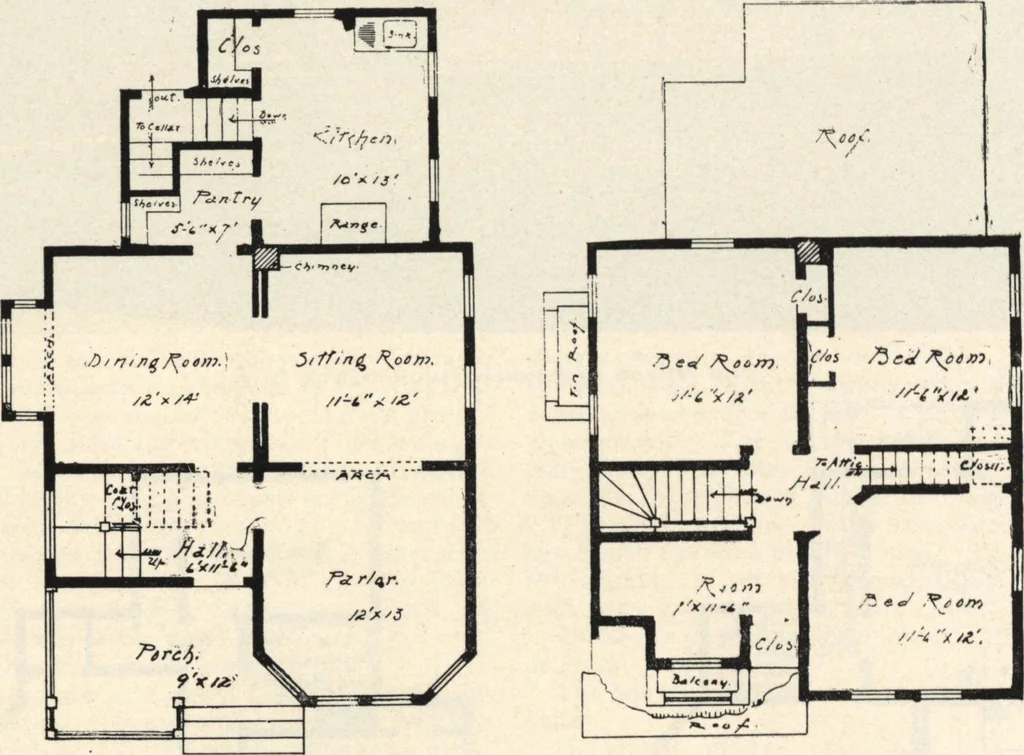 An illustration from Lambert's suburban architecture, 1894, leaf 67
