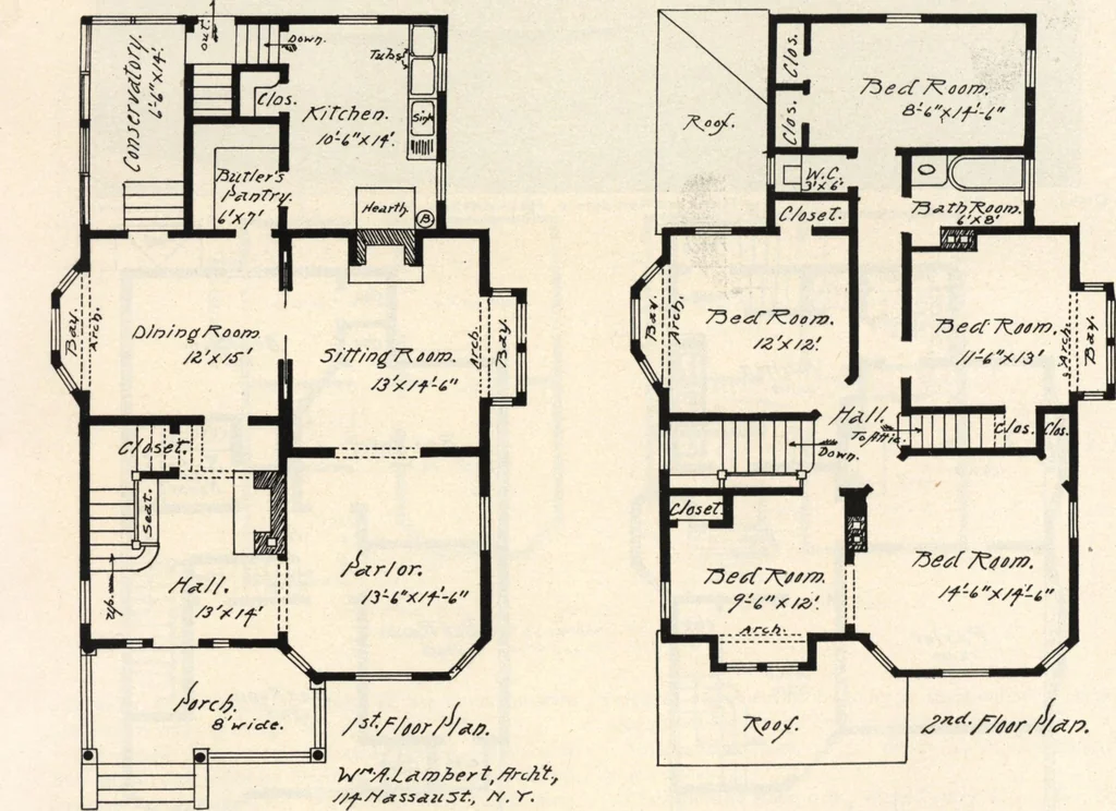 An illustration from Lambert's suburban architecture, 1894, leaf 69