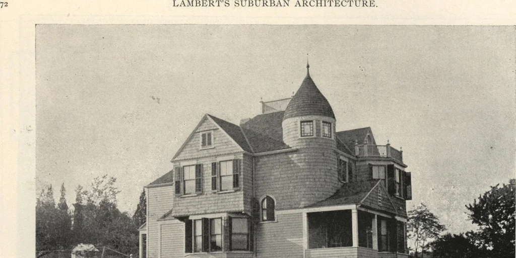 An illustration from Lambert's suburban architecture, 1894, leaf 73