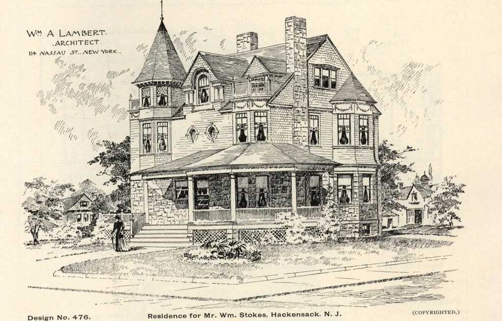 An illustration from Lambert's suburban architecture, 1894, leaf 78