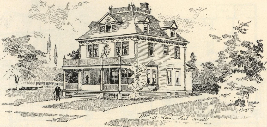 An illustration from Lambert's suburban architecture, 1894, leaf 82