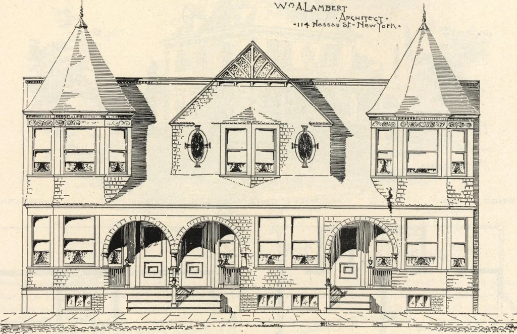 An illustration from Lambert's suburban architecture, 1894, leaf 83