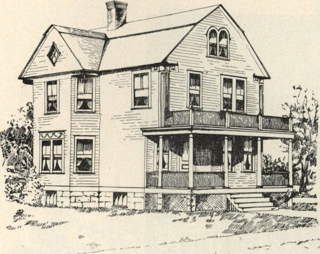 An illustration from Lambert's suburban architecture, 1894, leaf 84