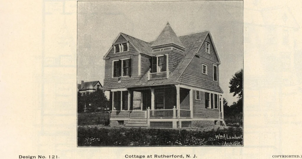 An illustration from Lambert's suburban architecture, 1894, leaf 85