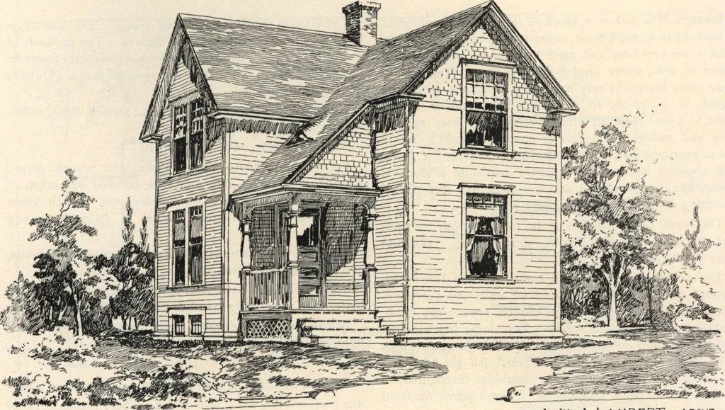 An illustration from Lambert's suburban architecture, 1894, leaf 86