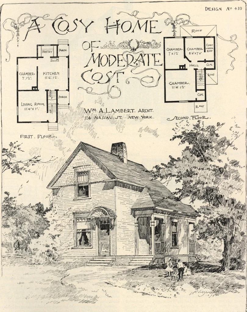 An illustration from Lambert's suburban architecture, 1894, leaf 88