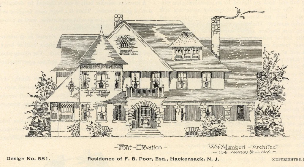 An illustration from Lambert's suburban architecture, 1894, leaf 90
