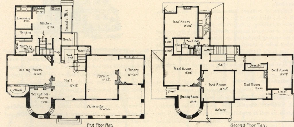An illustration from Lambert's suburban architecture, 1894, leaf 90