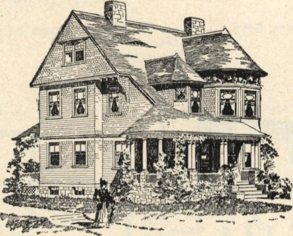 An illustration from Lambert's suburban architecture, 1894, leaf 91