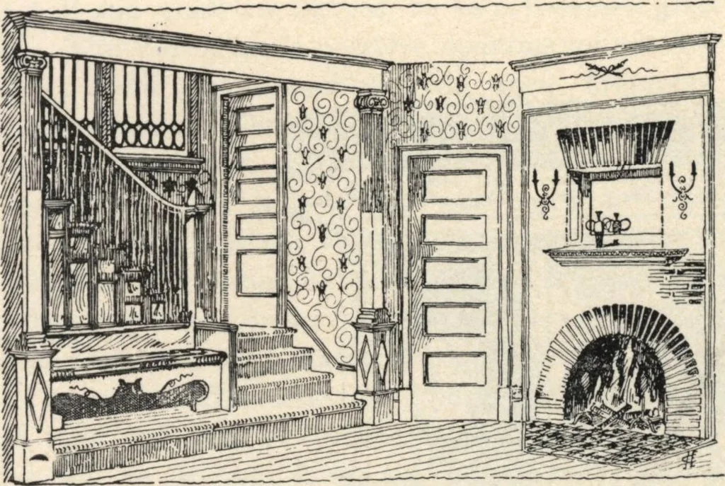 An illustration from Lambert's suburban architecture, 1894, leaf 93