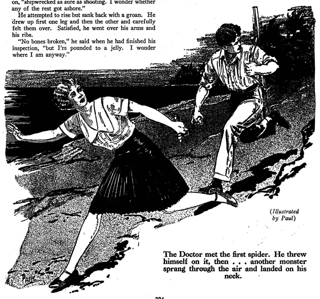 An illustration from Wonder Stories Quarterly, Vol. 2, No. 4 (September 1930), 1930, leaf 37
