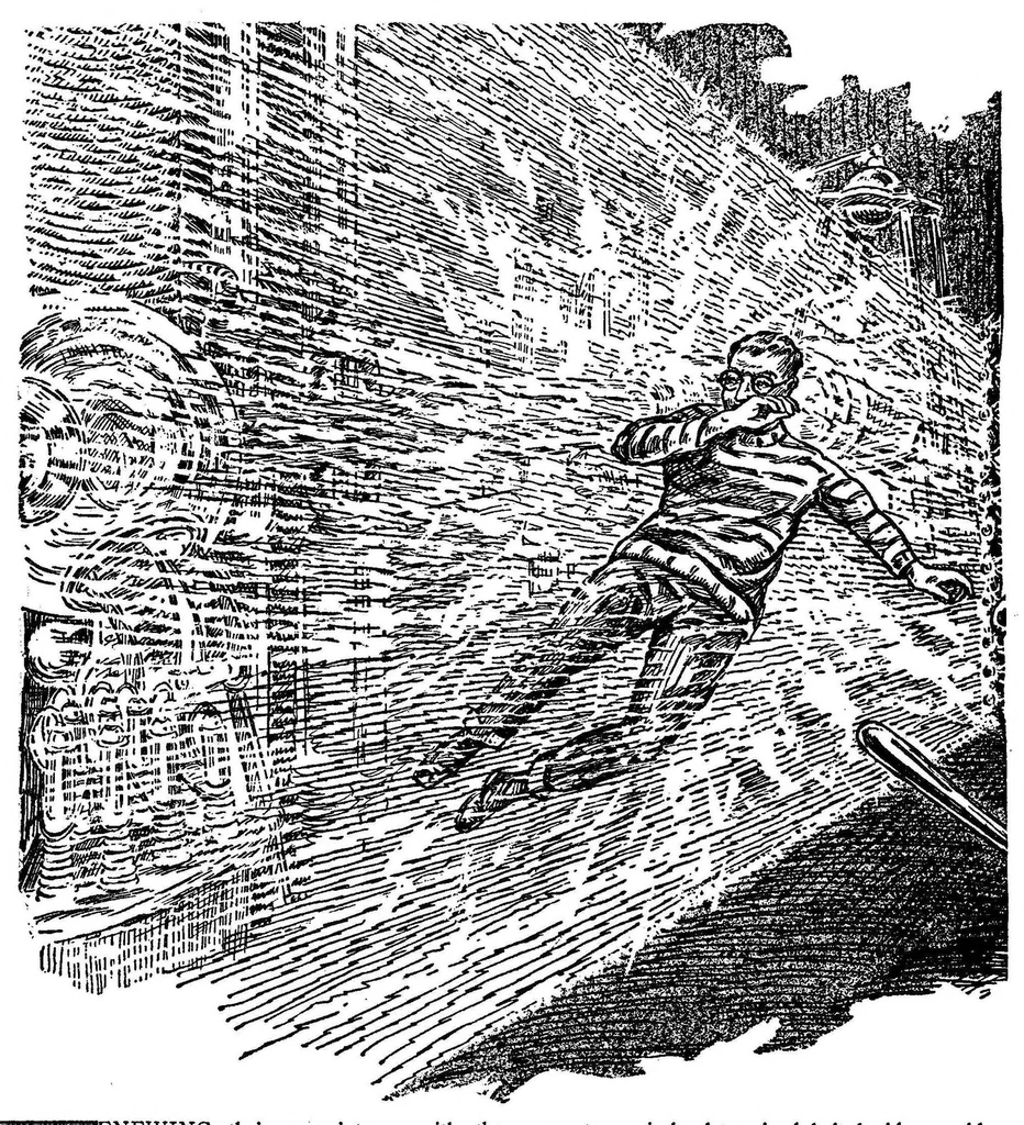 An illustration from Wonder Stories Quarterly, Vol. 2, No. 4 (September 1930), 1930, leaf 49