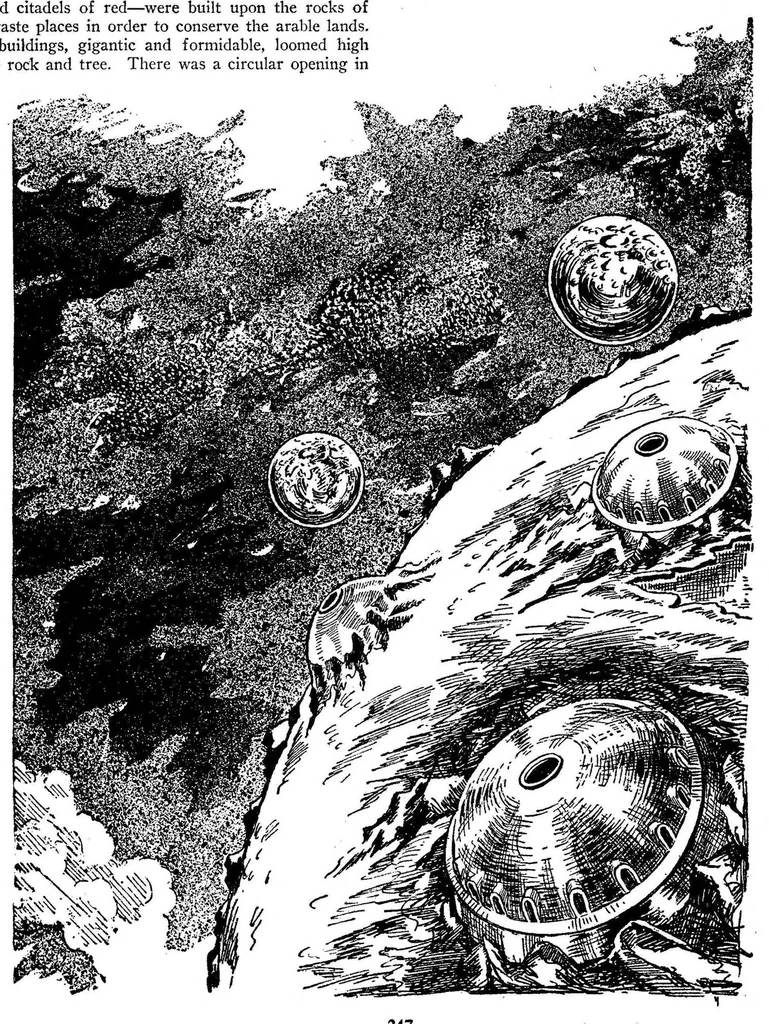 An illustration from Wonder Stories Quarterly, Vol. 2, No. 4 (September 1930), 1930, leaf 62