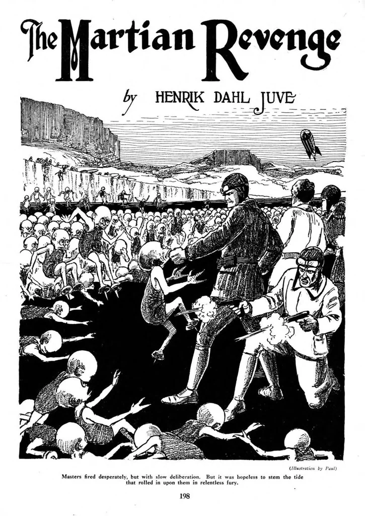 An illustration from Wonder Stories, Vol. 2, No. 3 (August 1930), 1930, leaf 7