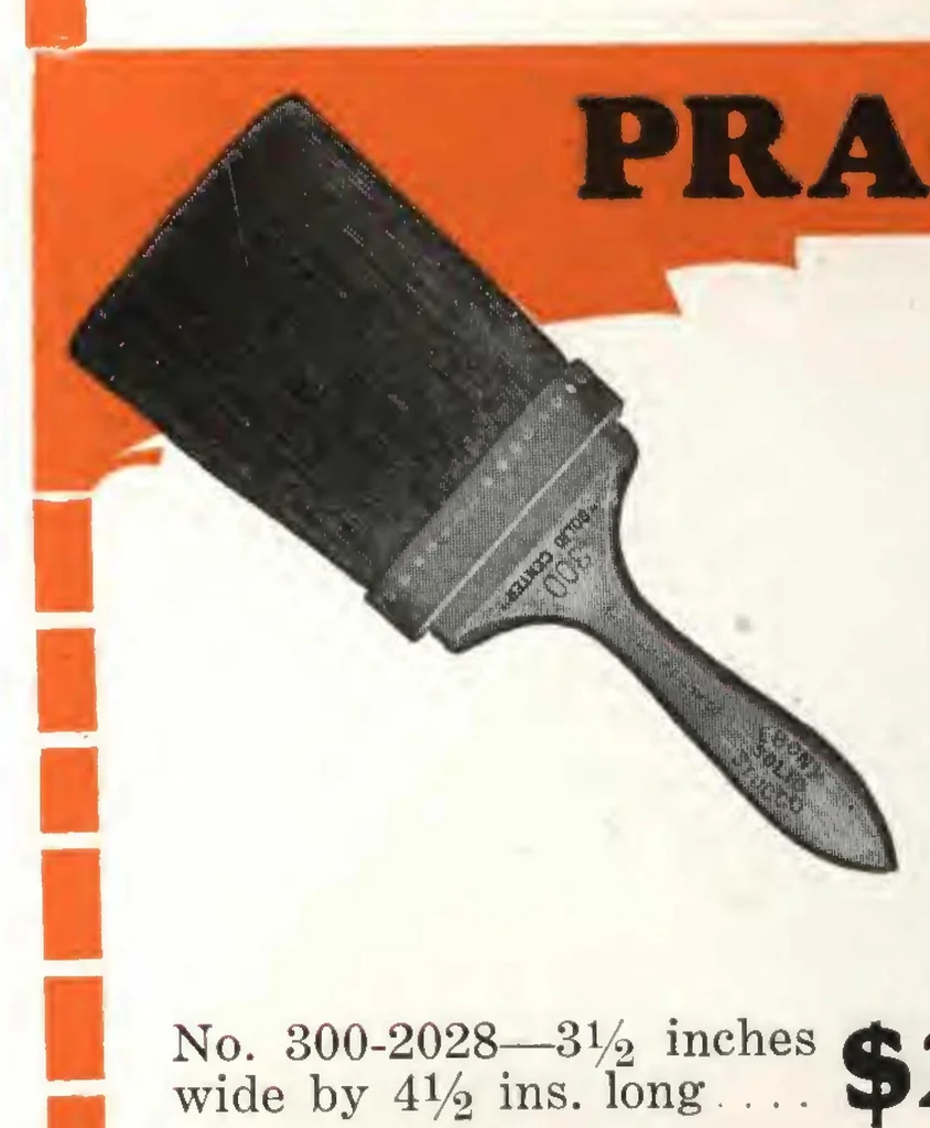 An illustration from Wooster Brush Co. : Brushes, 1929, leaf 2