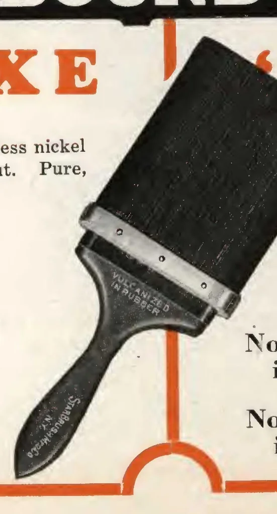 An illustration from Wooster Brush Co. : Brushes, 1929, leaf 4