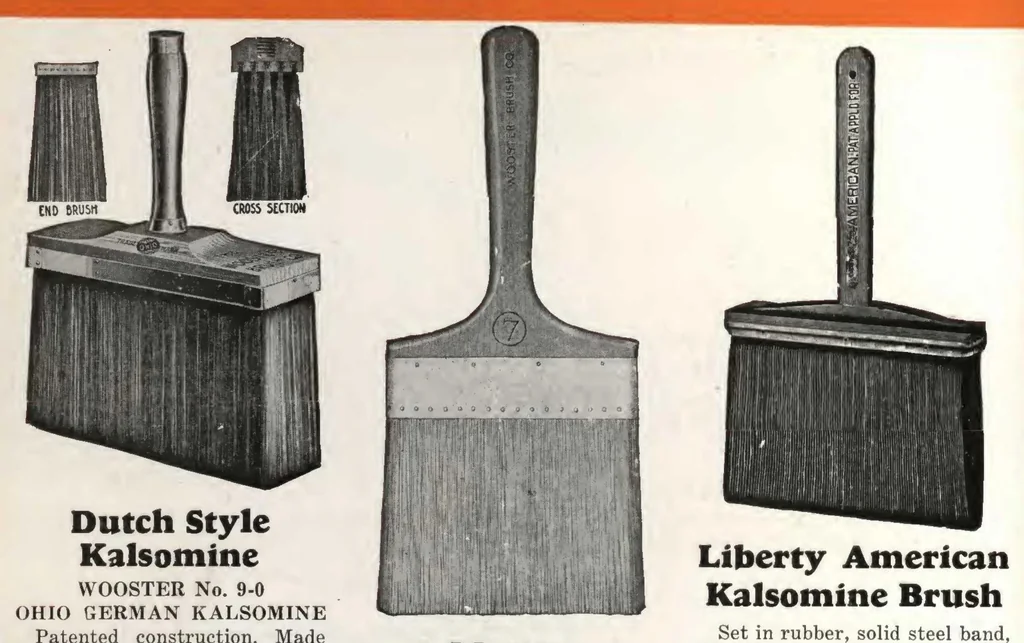 An illustration from Wooster Brush Co. : Brushes, 1929, leaf 9