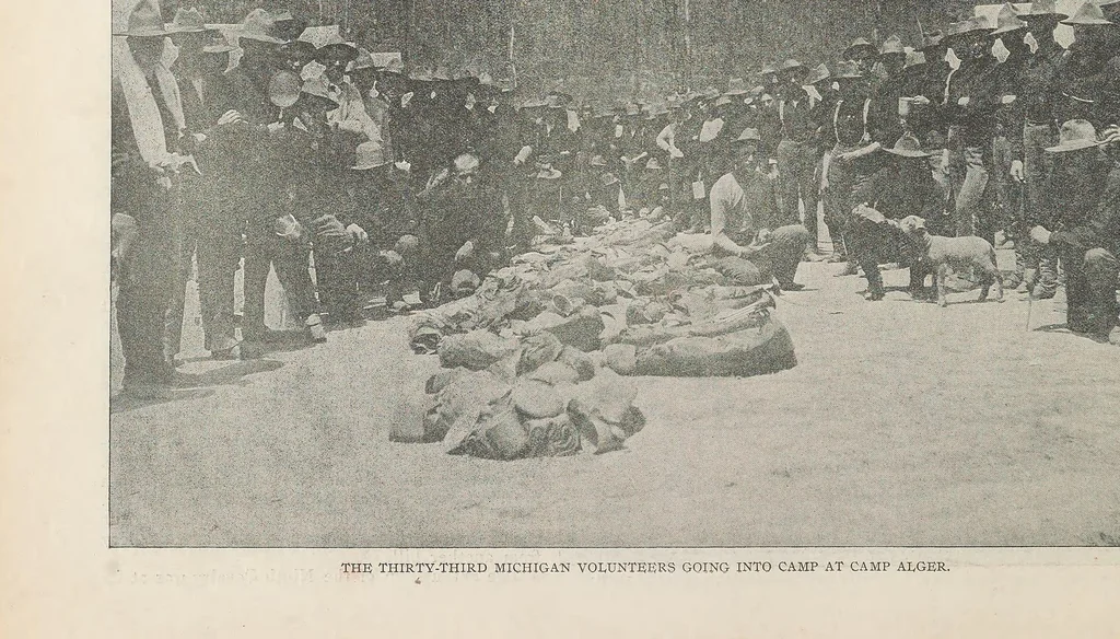 An illustration from Wright's official history of the Spanish-American War; a pictorial and descriptive record .., 1900, leaf 380