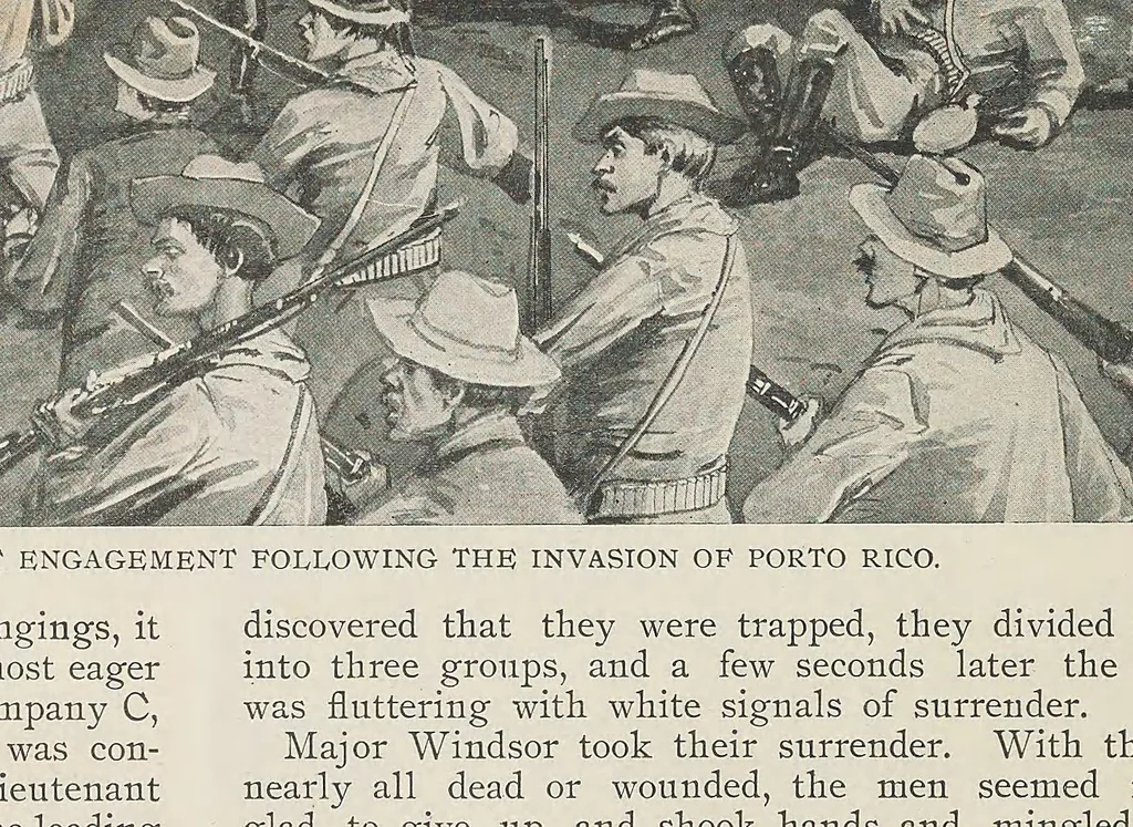 An illustration from Wright's official history of the Spanish-American War; a pictorial and descriptive record .., 1900, leaf 522