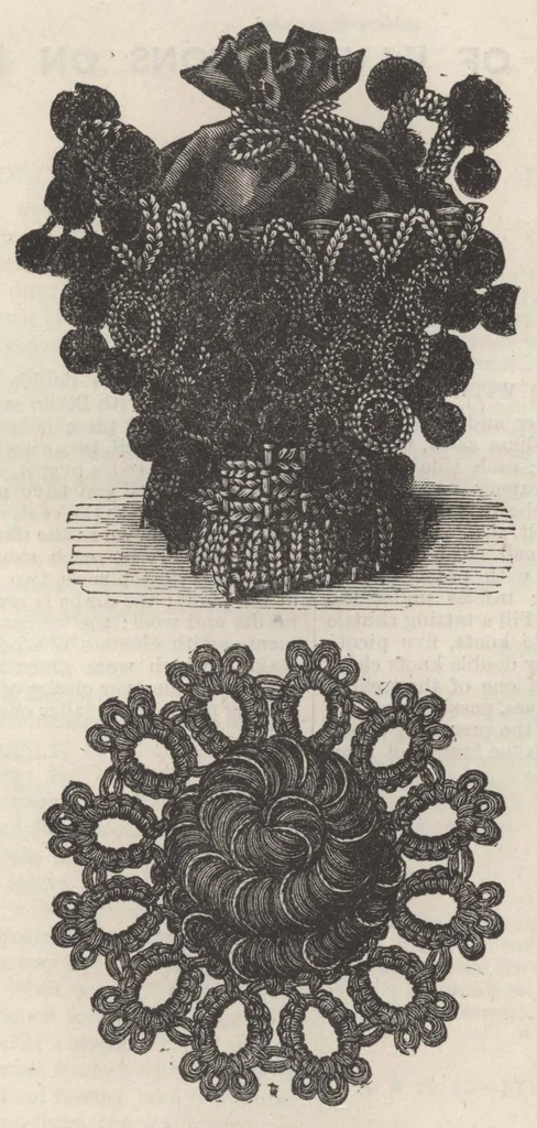 An illustration from The Young Ladies' Journal Complete Guide to the Work-Table Sixth Edition 1888, 1888, leaf 112