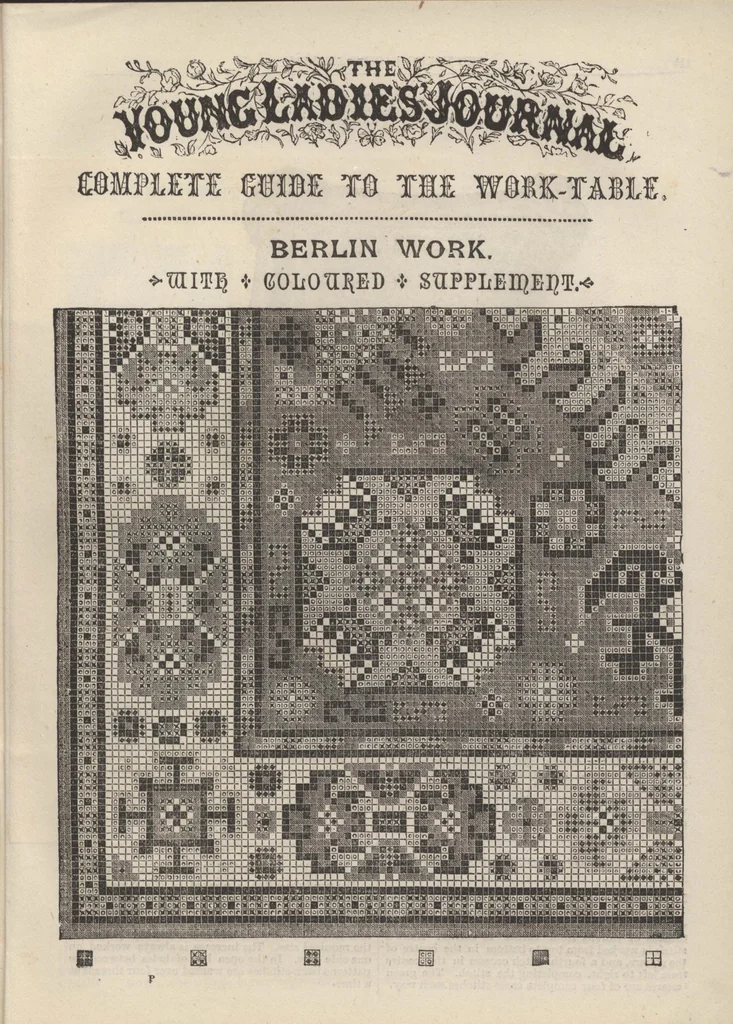 An illustration from The Young Ladies' Journal Complete Guide to the Work-Table Sixth Edition 1888, 1888, leaf 128