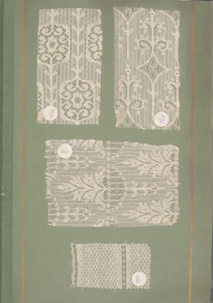 An illustration from Nets : Sample book of machine-made Nottingham lace / John L. Young Ltd., Manufacturers, 1925, leaf 16