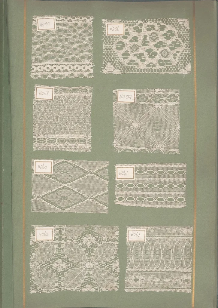 An illustration from Nets : Sample book of machine-made Nottingham lace / John L. Young Ltd., Manufacturers, 1925, leaf 38