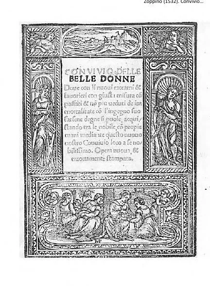 An illustration from Conuiuio delle belle donne. Dove con li nuovi raccami lavorieri con giusta misura, 1532, leaf 0