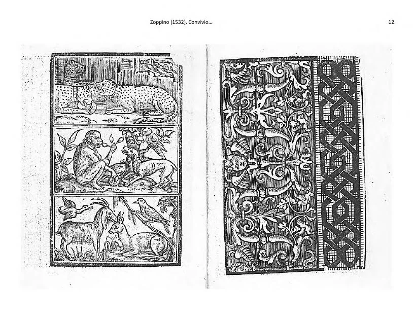 An illustration from Conuiuio delle belle donne. Dove con li nuovi raccami lavorieri con giusta misura, 1532, leaf 10
