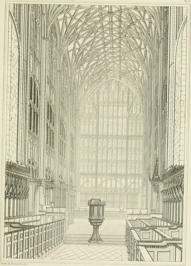 An illustration from The history and antiquities of the abbey and cathedral church of Gloucester : illustrated by a series of engravings of views, elevations, plans, and details of that edifice, with biographical anecdotes of eminent persons connected with the establishment, 1829, leaf 24