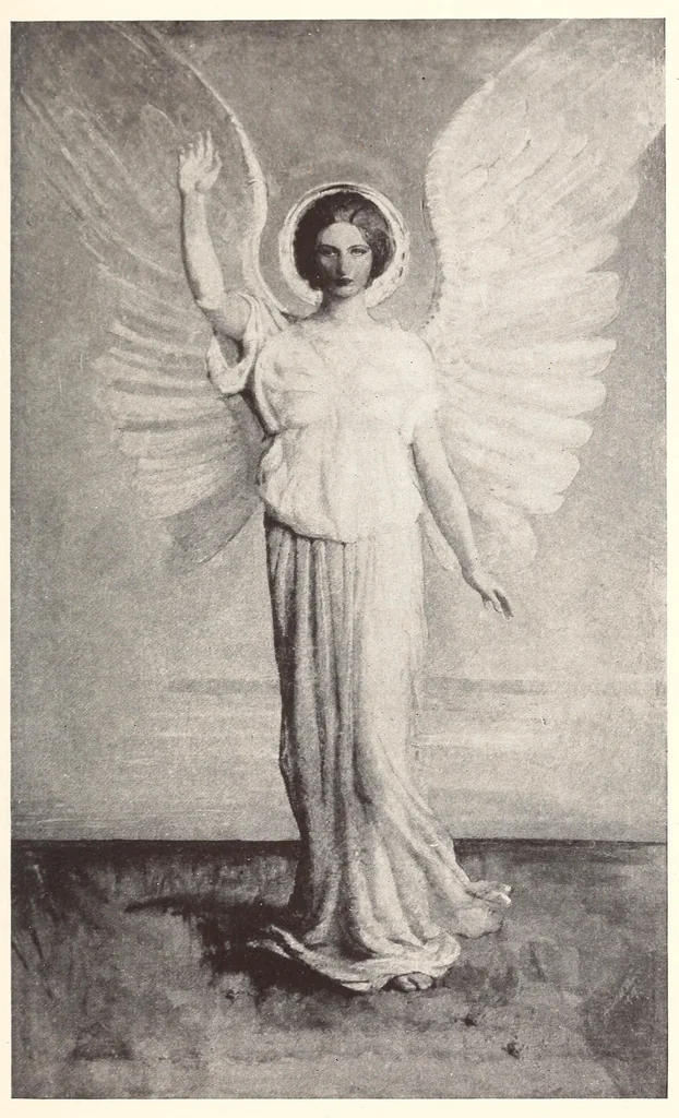 An illustration from Abbott H. Thayer memorial exhibition : The Corcoran Gallery of Art, Washington, D.C., from Tuesday, May 9th, to Wednesday, May 31st, 1922, inclusive, 1922, leaf 77