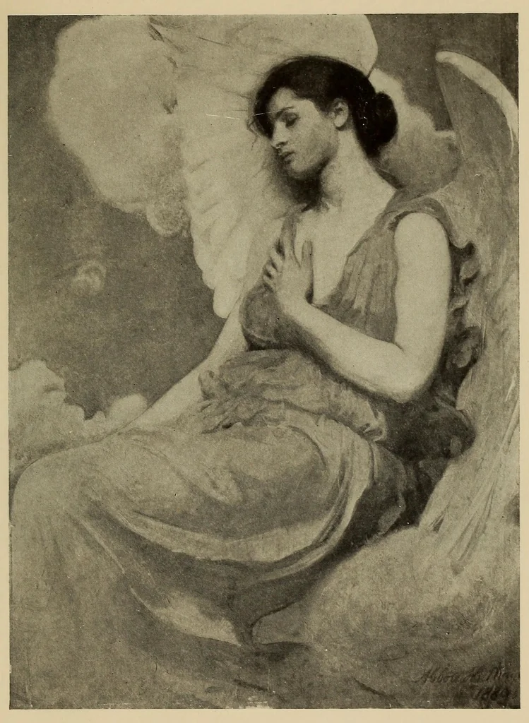 An illustration from Abbott H. Thayer memorial exhibition : The Corcoran Gallery of Art, Washington, D.C., from Tuesday, May 9th, to Wednesday, May 31st, 1922, inclusive, 1922, leaf 57
