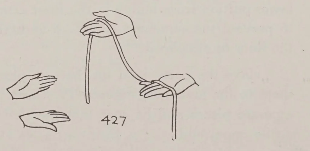 An illustration from Abbott's encyclopedia of rope tricks, 1900, leaf 321