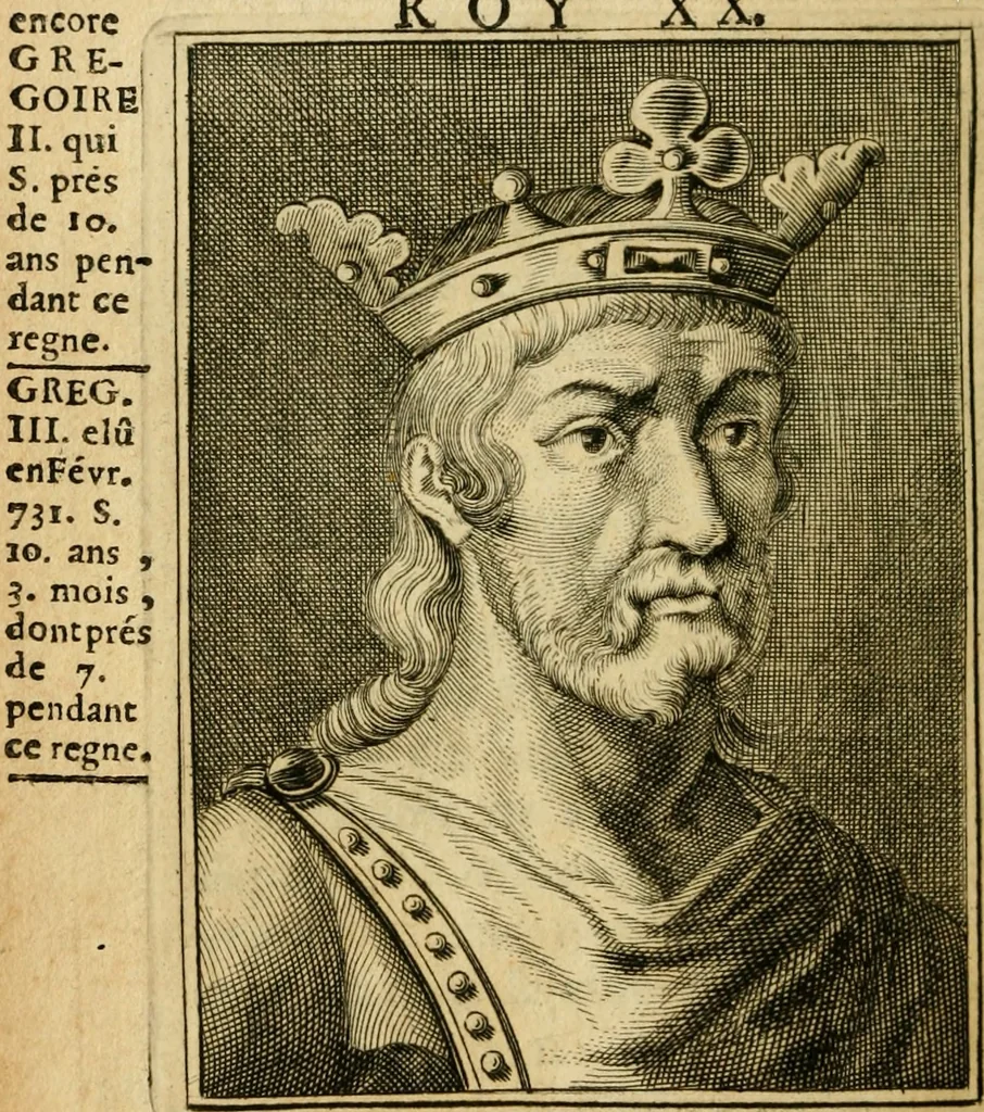 An illustration from Abbregé chronologique, ou Extraict de l'histoire de France, 1676, leaf 413