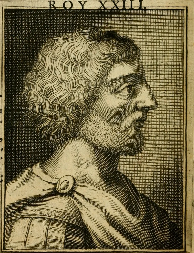 An illustration from Abbregé chronologique, ou Extraict de l'histoire de France, 1676, leaf 473