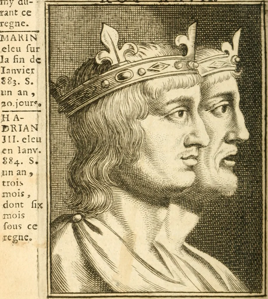 An illustration from Abbregé chronologique, ou Extraict de l'histoire de France, 1676, leaf 153
