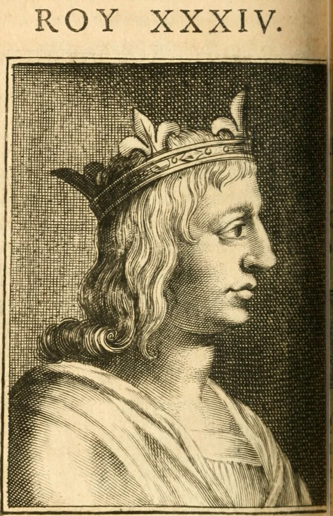An illustration from Abbregé chronologique, ou Extraict de l'histoire de France, 1676, leaf 347