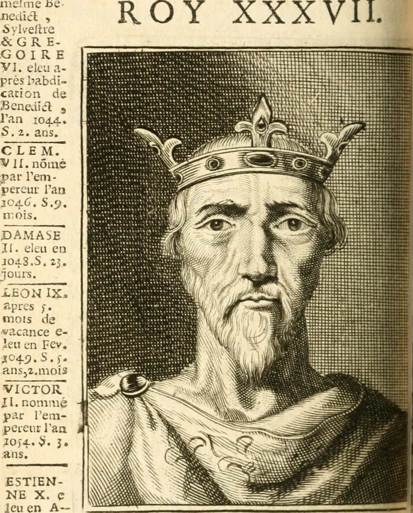 An illustration from Abbregé chronologique, ou Extraict de l'histoire de France, 1676, leaf 447