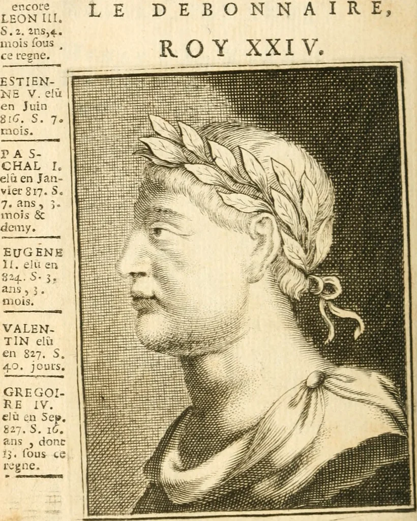 An illustration from Abbregé chronologique, ou Extraict de l'histoire de France, 1676, leaf 9