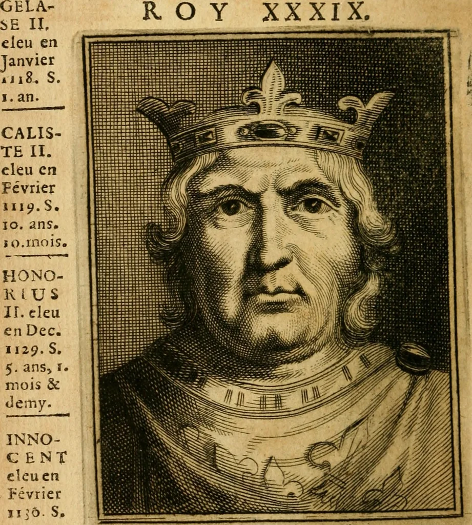 An illustration from Abbregé chronologique, ou Extraict de l'histoire de France, 1676, leaf 13