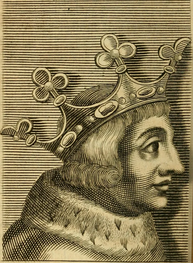 An illustration from Abbregé chronologique, ou Extraict de l'histoire de France, 1676, leaf 155