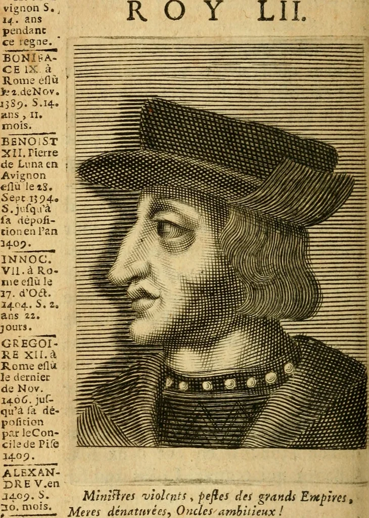 An illustration from Abbregé chronologique, ou Extraict de l'histoire de France, 1676, leaf 225