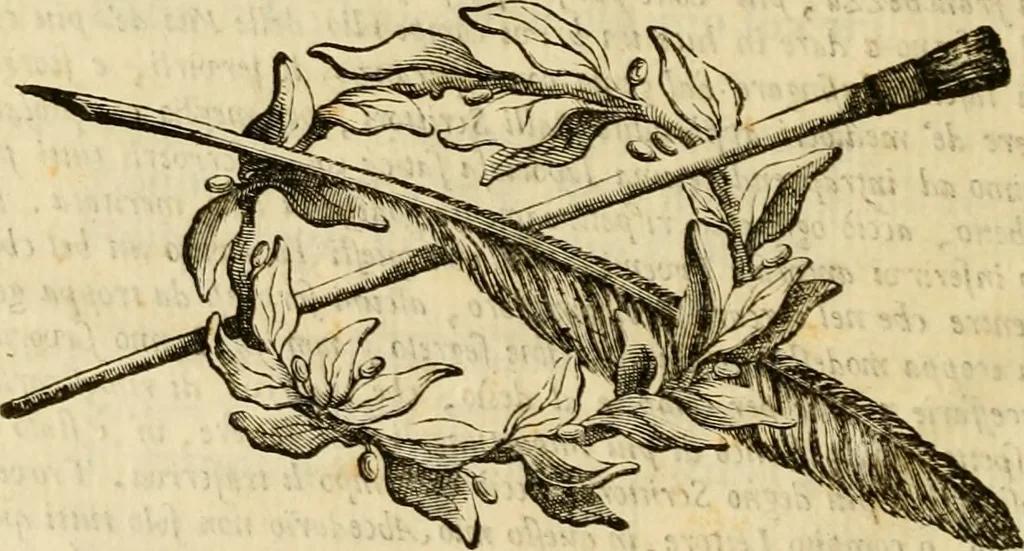 An illustration from Abcedario pittorico : nel quale compendiosamente sono descritte le patrie, i maestri, ed i tempi, ne' quali fiorirono circa quattro mila professori di pittura, di scultura, e d'architettura : diviso in tre parti ..., 1704, leaf 11