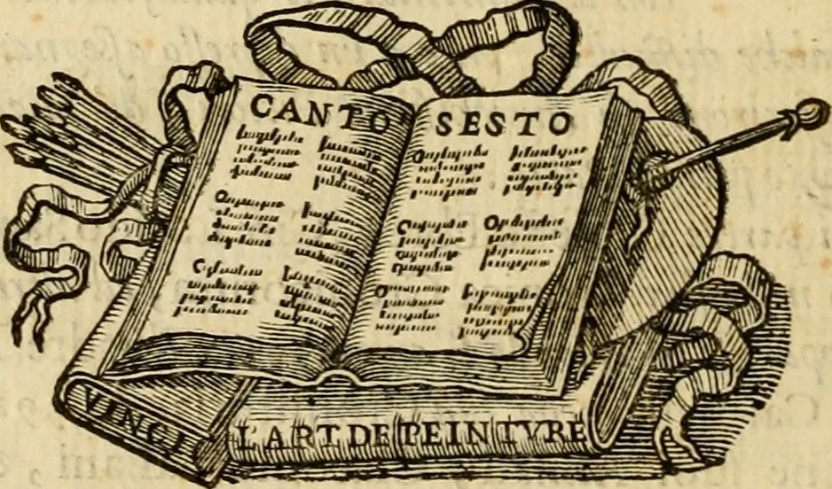 An illustration from Abcedario pittorico : nel quale compendiosamente sono descritte le patrie, i maestri, ed i tempi, ne' quali fiorirono circa quattro mila professori di pittura, di scultura, e d'architettura : diviso in tre parti ..., 1704, leaf 21