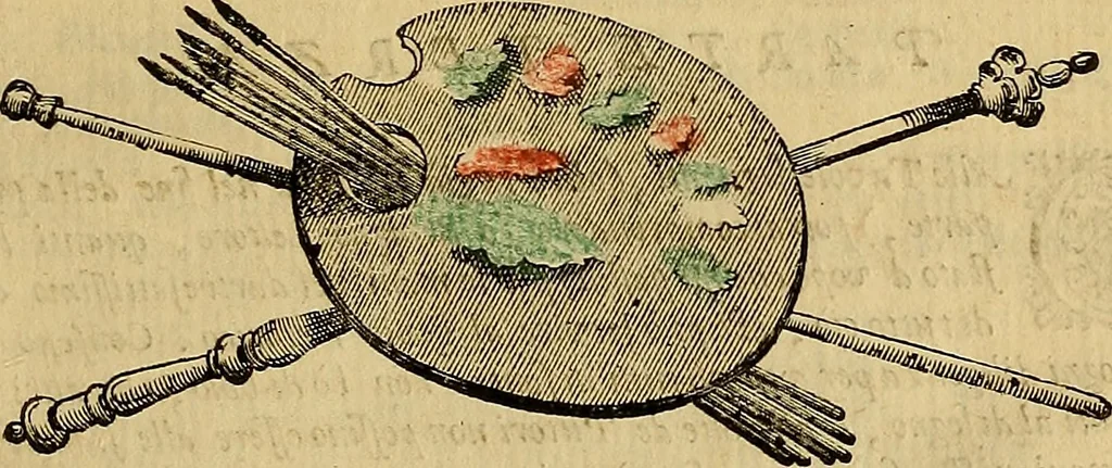 An illustration from Abcedario pittorico : nel quale compendiosamente sono descritte le patrie, i maestri, ed i tempi, ne' quali fiorirono circa quattro mila professori di pittura, di scultura, e d'architettura : diviso in tre parti ..., 1704, leaf 370